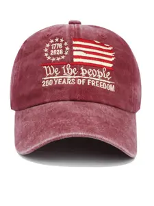 2026 New Design Usa 250th Anniversary Embroidered Patriotic Baseball Hat, Outdoor Sun Protection Sports Cap, Unisex Fashion Duck Bill Hat