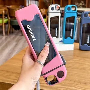 Leak-Proof Square Water Bottle with Straw, Portable Design, Hand-Wash Safe Polycarbonate Cup, Ideal for Outdoor Travel Use