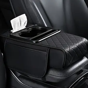 Car Center Console Storage Box, Multifunctional Car Center Console Armrest Pad, Car Interior Accessories for Stowing & Tidying, Car Console Organizer