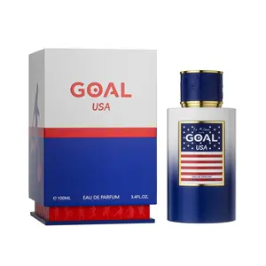 Jo Milano Goal USA Parfum Spray 3.4 oz | Marine Citrus Aromatic Fragrance with Amber & Woody Notes | Long-Lasting Men's Luxury Perfume