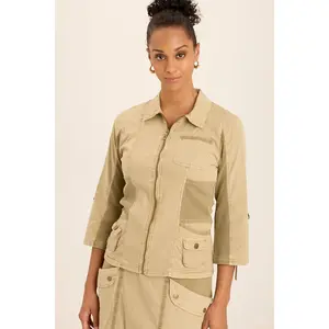 Wexel Stretch Poplin Fitted Cargo Jacket