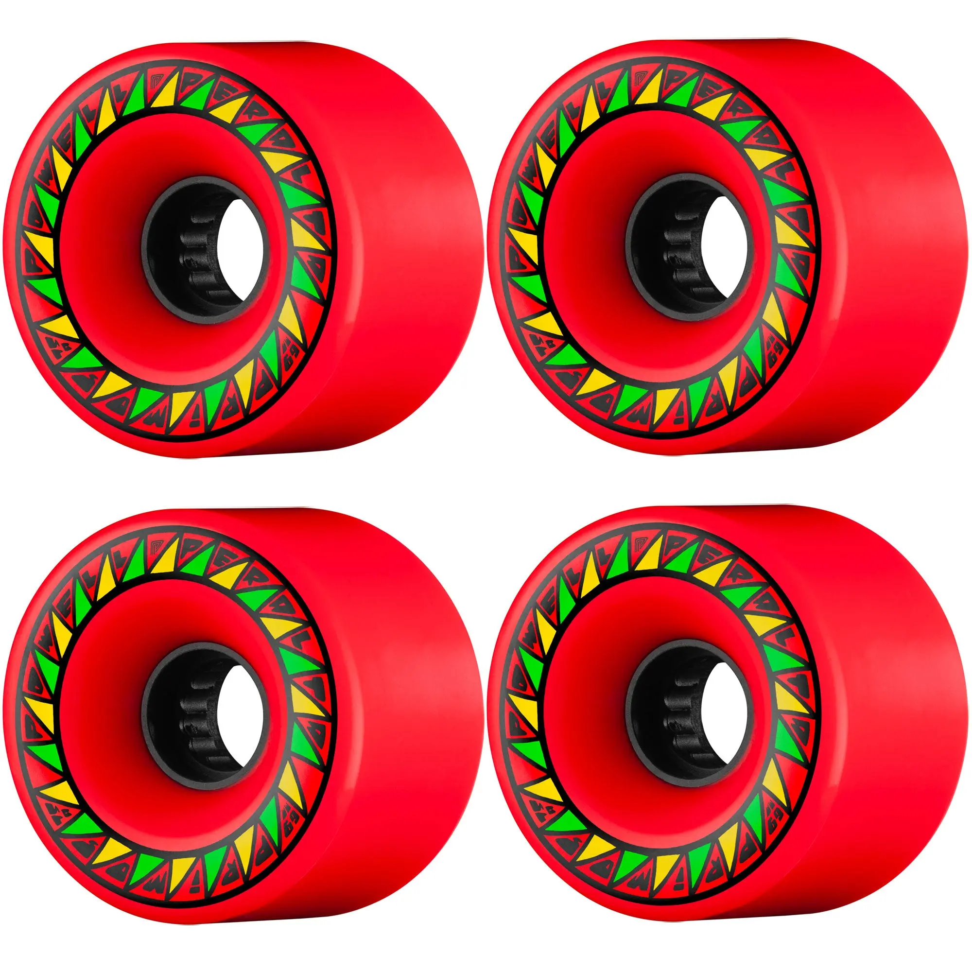 Powell Peralta Wheels 69mm Primo 75A SSF Red Skateboard Longboard Cruiser
