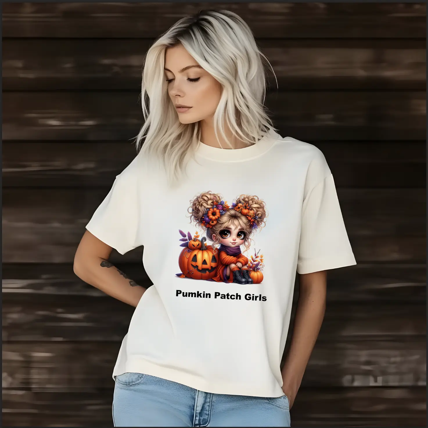Pumpkin Patch Girls DTF Transfer Sheets – Cute Pumpkin Designs for Tees & Gifts