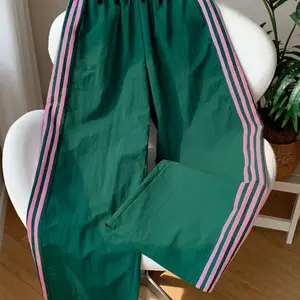 Women's Summer Loose Casual Striped Color-Block Pants, Comfortable Elastic Waist for Daily Wear, Versatile Fashion for Everyday