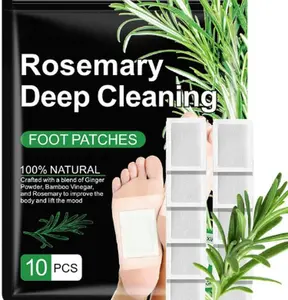 10PCS Herbal Foot Care Pads – Ginger & Bamboo Extract Foot Patches for Daily Self-Care, Foot Comfort & Nighttime Relaxing Routine