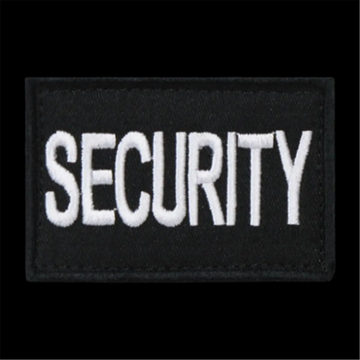 RapDom Tactical Security Canvas Patch - Black US Flag Design, 3x2 in, Law Enforcement Gear, High Stitch Embroidery, Hook-Loop Fastener, Hook and Loop Back, Vehicle Decor for Car & Motorcycle Interior