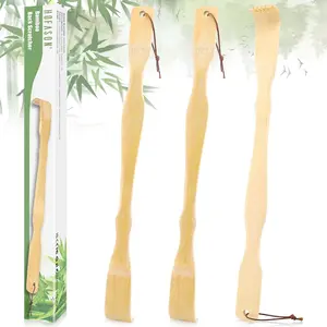 Bamboo Back Scratcher, 16.5”, 3 Pack, Wooden Back Scratcher Long Handle for Men and Women