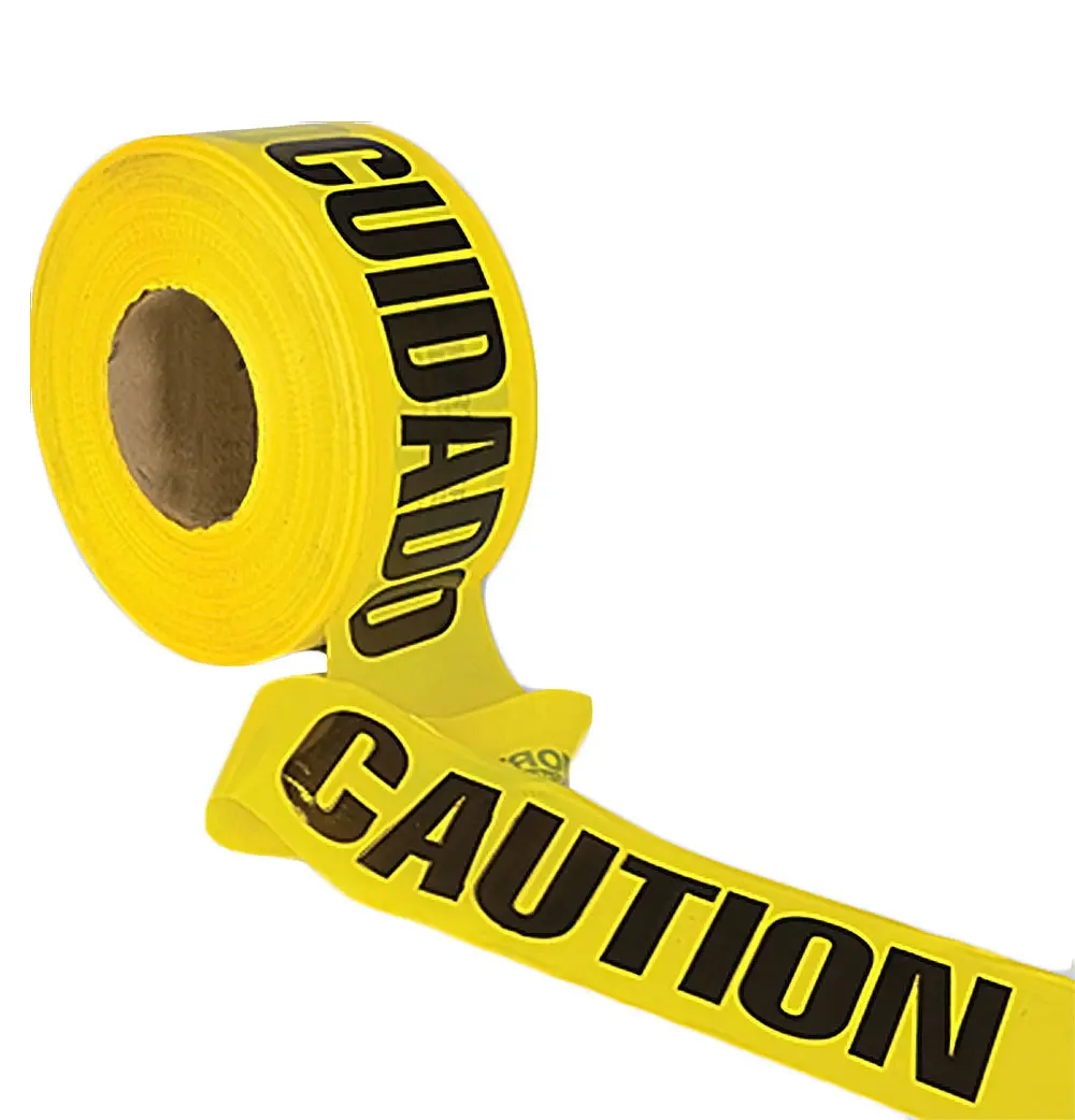 Workforce Thick 2.4 Mil Caution / Cuidado Barricade Tape 3" x 1000ft