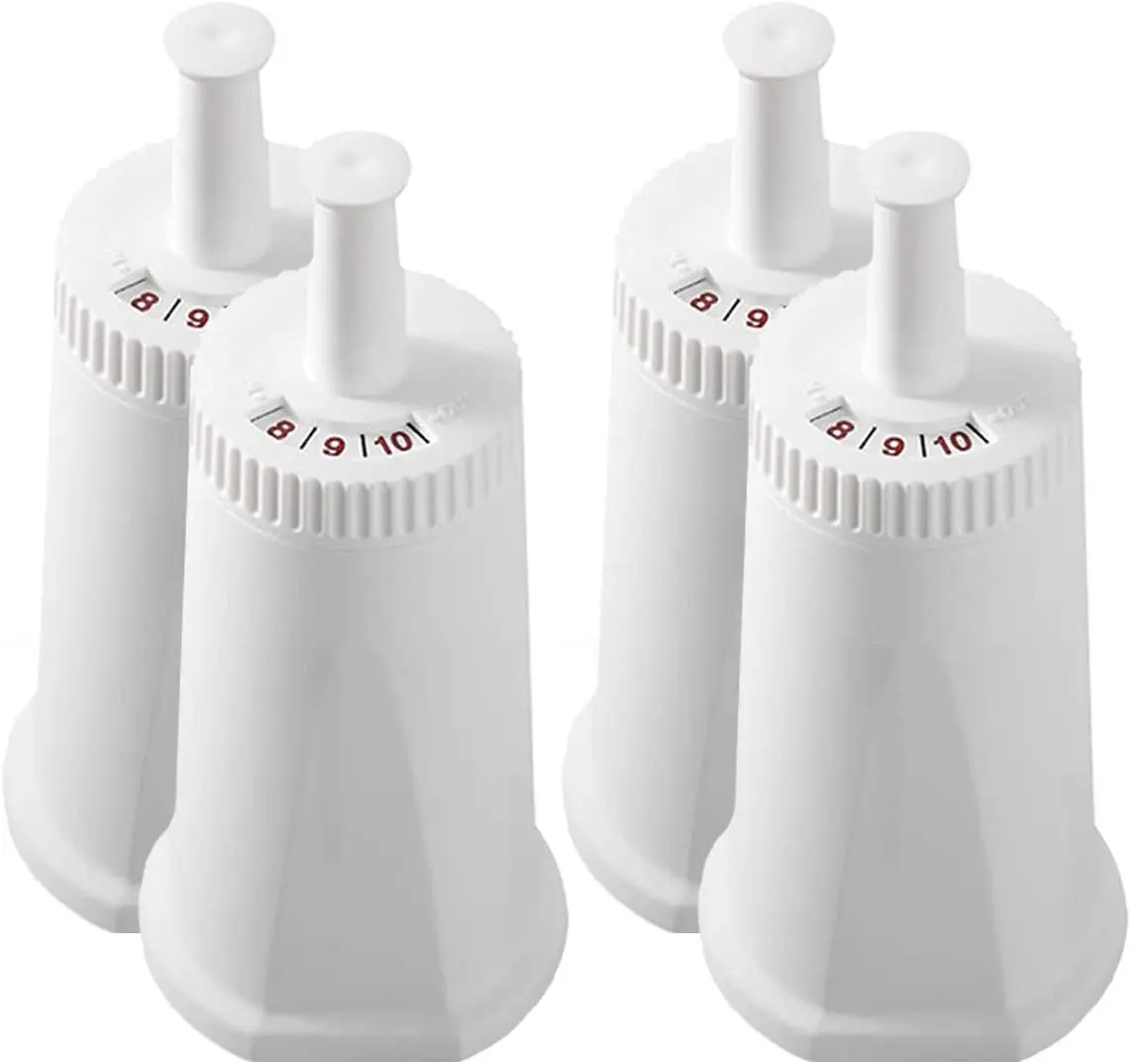 4 Pack Replacement Water Filter Compatible with Breville Sage Claro Swiss For Oracle Barista Bambino Espresso Coffee Machine Part #BES008WHT0NUC1
