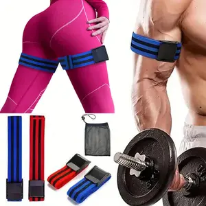 Adjustable Fitness Resistance Bands Set, Arm & Leg Muscle Training, Blood Flow Restriction Belt, Gym Workout Accessories, Adjustable Elastic Band, Workout Equipment