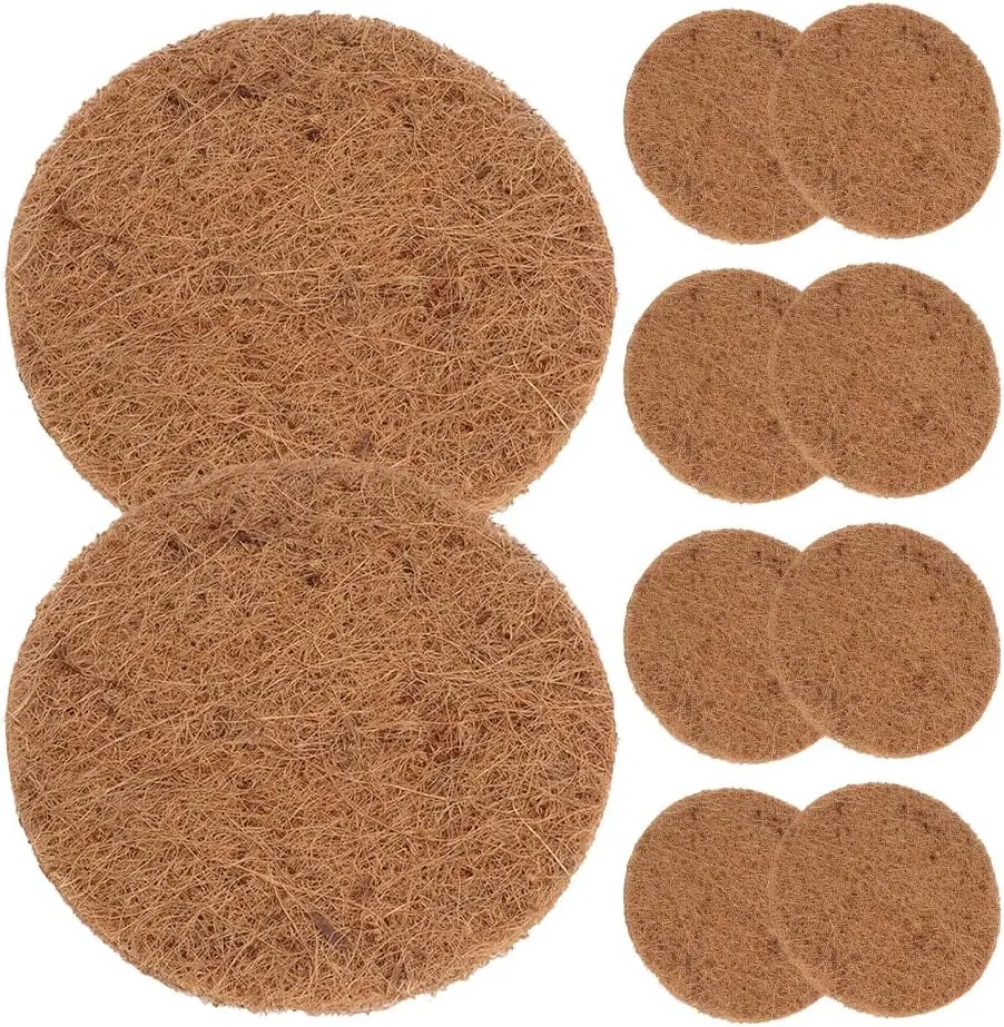 10 Pcs Bird Nesting Pads, Coconut Palm Silk Pigeon Nest Mat, Bird Nesting Material, Parrots Nesting Box Pads for Pet Parakeet Breeding Hatching