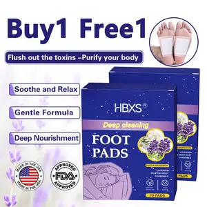 Deep Cleansing Foot Pads for Stress Relief | Better Sleep & Feet Care | With Magnesium Glycinate, Valerian Root | Foot Spa for Achy Feet (10 Patches)