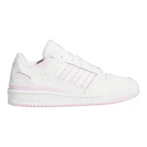 adidas Womens Forum Low Cl Lace Up Sneakers Shoes Casual - Pink, White