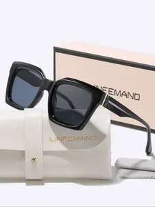 Linfemand Fashion Square Decorative Glasses Unisex Elegant Design, Daily Casual Wear Outdoor Hiking Travel Holiday Gift Stylish Glasses