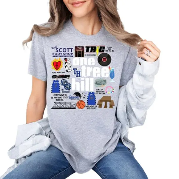 1 Tree Hill Graphic Tee For Iconic Oth Gifts And Tree Hill T-Shirt Fit Top