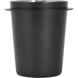 Dosing Cup, 58mm Coffee Dosing Cup Stainless Steel Bar Dosing  Feeder Part DIY Coffee Machine Dosing Tool Accessory(58mm black)