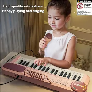 Electronic Piano with Microphone, Mini Kids Piano Rhythm Training Toy, Perfect Birthday Gift for Boys and Girls