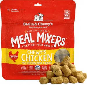 Stella & Chewy's Freeze-Dried Raw Chicken Meal Mixers- Dog Food Topper and Mixer - Made with 95% Cage-Free Chicken, Organs & Bone - Perfect for Picky Eaters - Grain-Free - 3.5 / 8oz