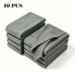 10 Extra-thick Magic Cleaning Cloths, Microfiber Residue-Free Cloths, Multi-Purpose Reusable Dleaning Towels, Miracle Cloths for Glass, Kitchen and car Windows.