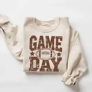 Vintage Style Football Sweatshirt, Game Day Crewneck for Women, Football Lover Gift, American Football Shirt, Sports Mom Sweatshirt
