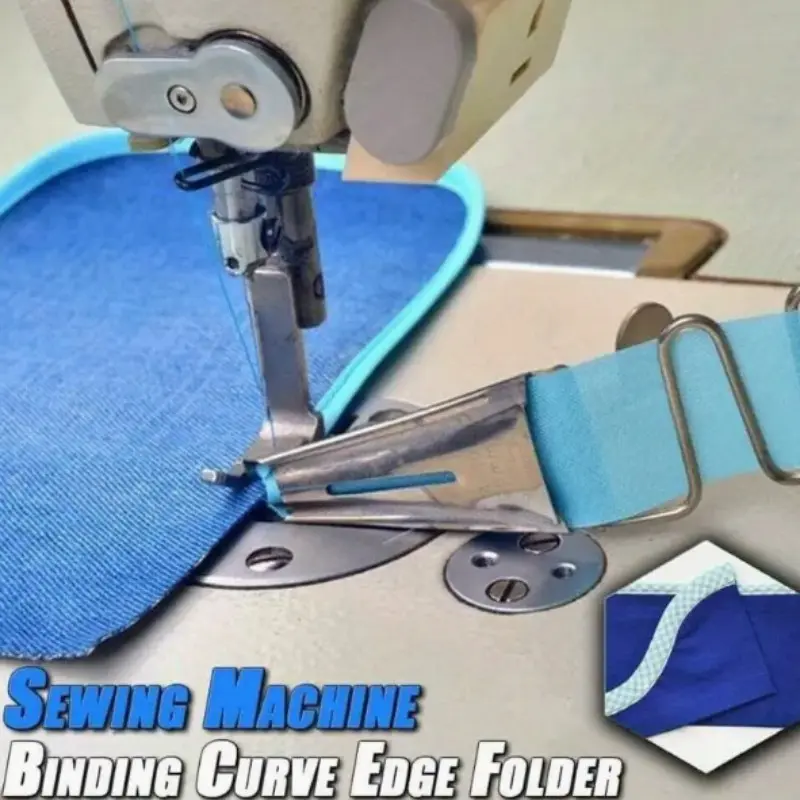 1Pcs Sewing Machine Binding Curve Edge Folder Sewing Accessories 20mm/30mm/40mm 1Pcs Sewing Machine Binding Curve Edge Folder Sewing Accessories 20mm/30mm/40mm