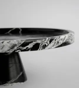 Black Marble Cake Stand
