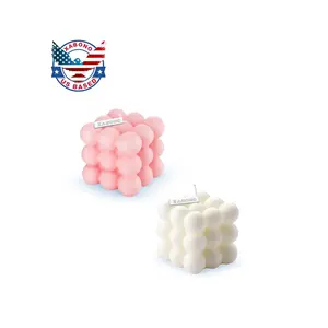 Bubbles Candles 2 pack  (Pink & White).