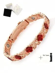 Women's rose gold bracelet, magnetic bracelet, perfect Valentine's Day gift for a loved one, mother, or daughter. Multiple styles available.Valentine's Day gift, gift box, with regulator. Adjustable bracelet, Gift Jewelry