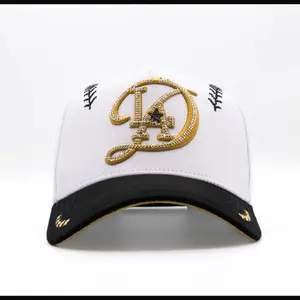 Cap “LA””D”, white/black, KevinHats, premium