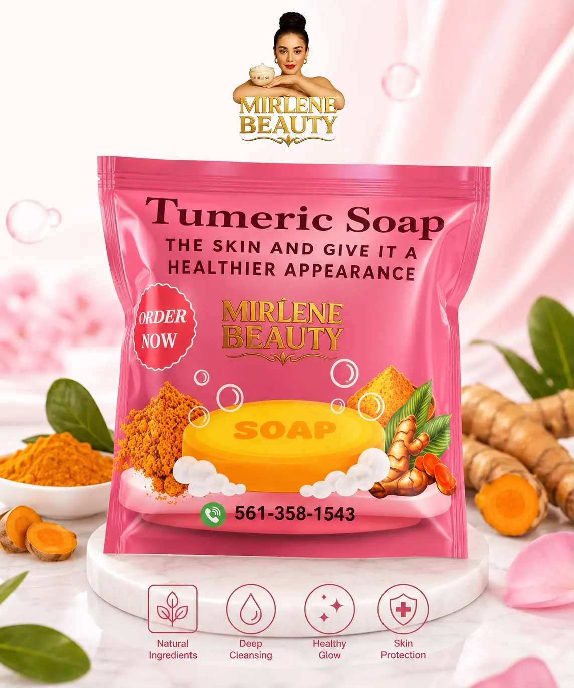 Mirlene Beauty : Turmeric Soap 4oz