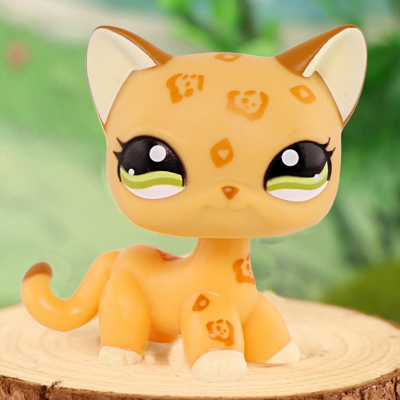 Cute Mini Pet Shop Shorthair Cat Bobble Head Toys for Kids | Safe & Fun Collectible Figurines Cake Topper Animals Figures Birthday Party Decorations