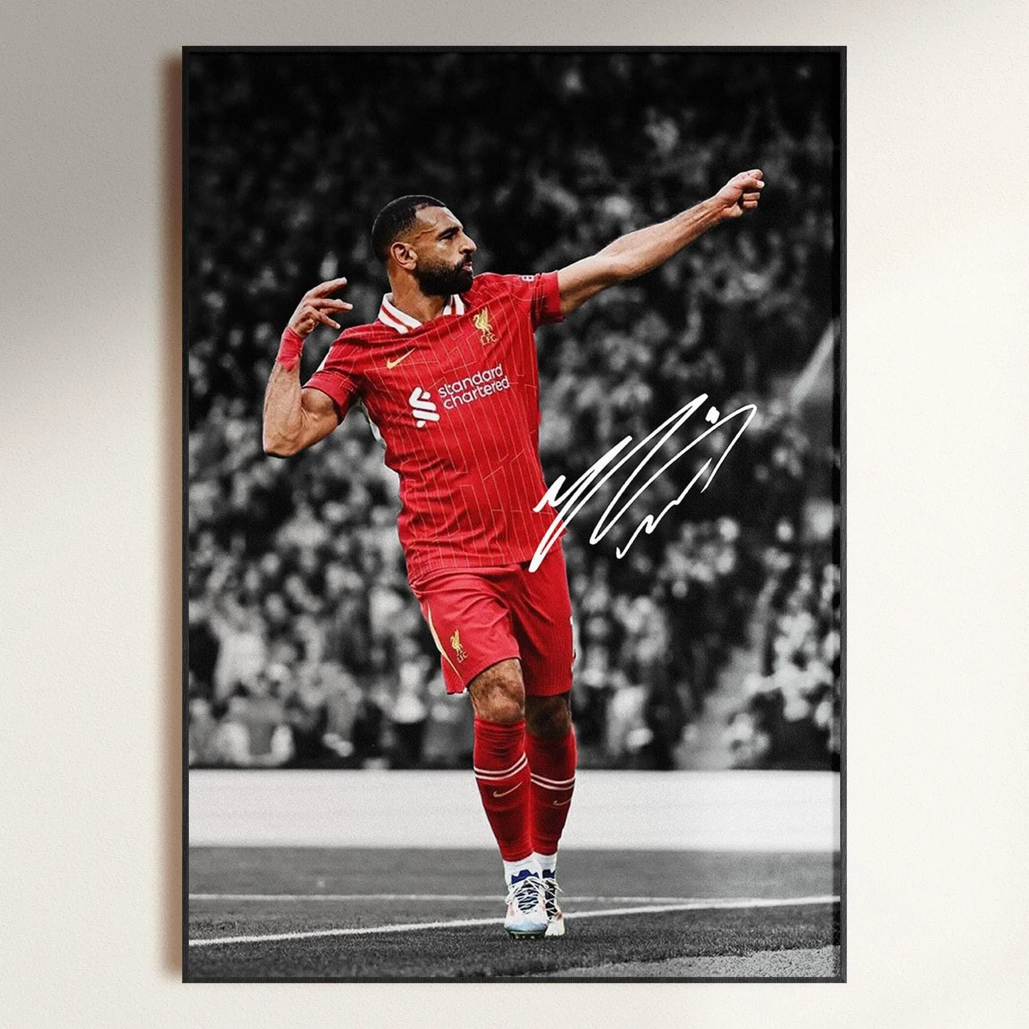 Mohamed Salah Poster, Signed Football Poster, Liverpool Poster( Unframed - Print Only )