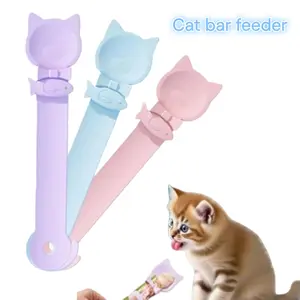Cat Treat Dispenser Set, Multi-Functional Spoon for Churu Lickable Cat Snacks, Large Size Pet Food Feeder, 3 Pieces