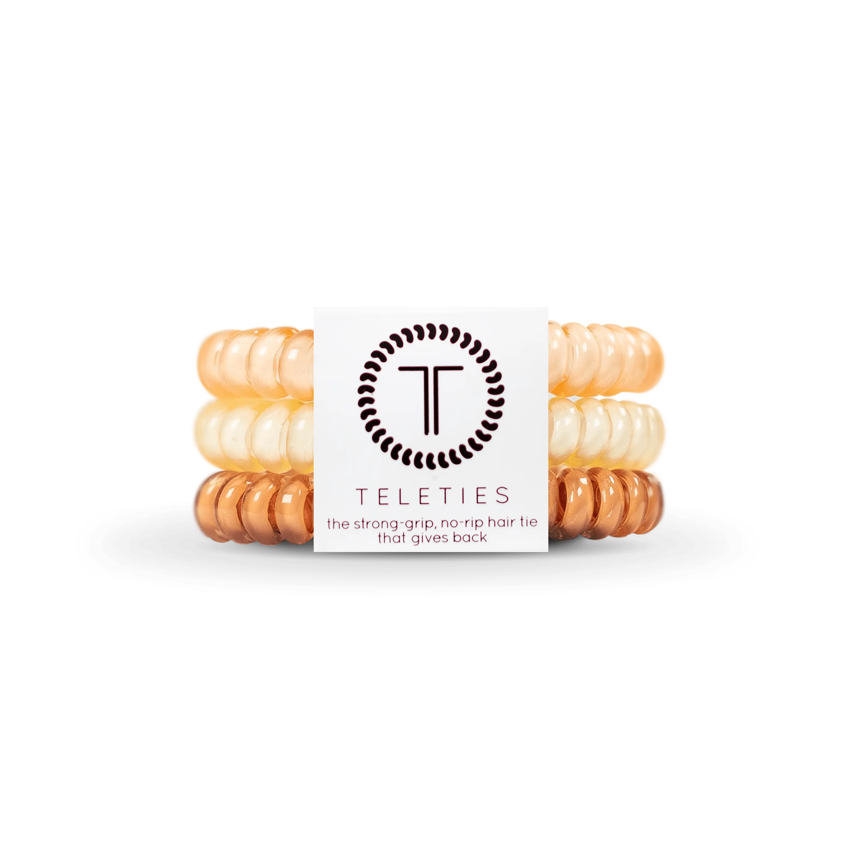 TELETIES - For the Love of Nudes - Small Hair Ties - Pack of Three - Strong Grip