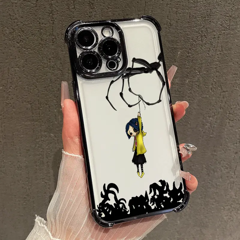 Chibi Caroline Silicone Softcase for iPhone 17 Pro Max,16,15 Plus,14,13,12,11,XS,XR - Scratch Resistant, Lightweight, Shockproof Phone Accessory for Smartphone Protection
