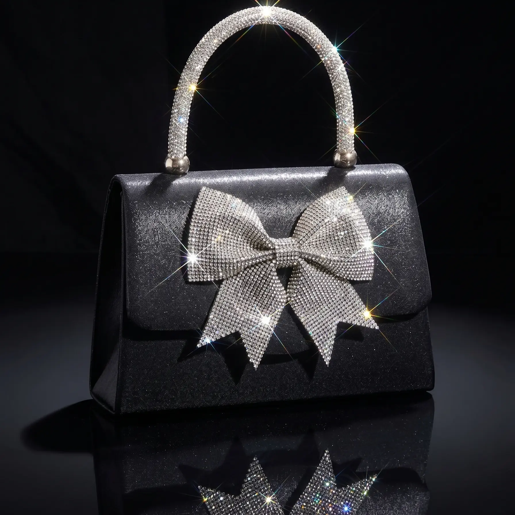 Satin Clutch Purse Evening Bag Women\'s Party Wedding Magnetic Closure TINDTOP Evening Clutch Purses for Women Handbags for Formal  main image 3