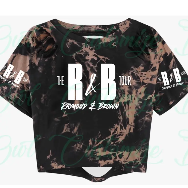 Personalized Crop Top Jersey, Trendy R&B Fan Top  with and photos on back Cropped
