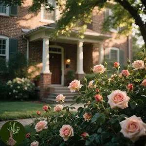 Blush Yellow Garden Rose Starter Plant, Bare Root with Strong Roots – Soft Pink-Yellow Blooms, Light Fragrance, Perfect for Patio Pots & Flower Beds