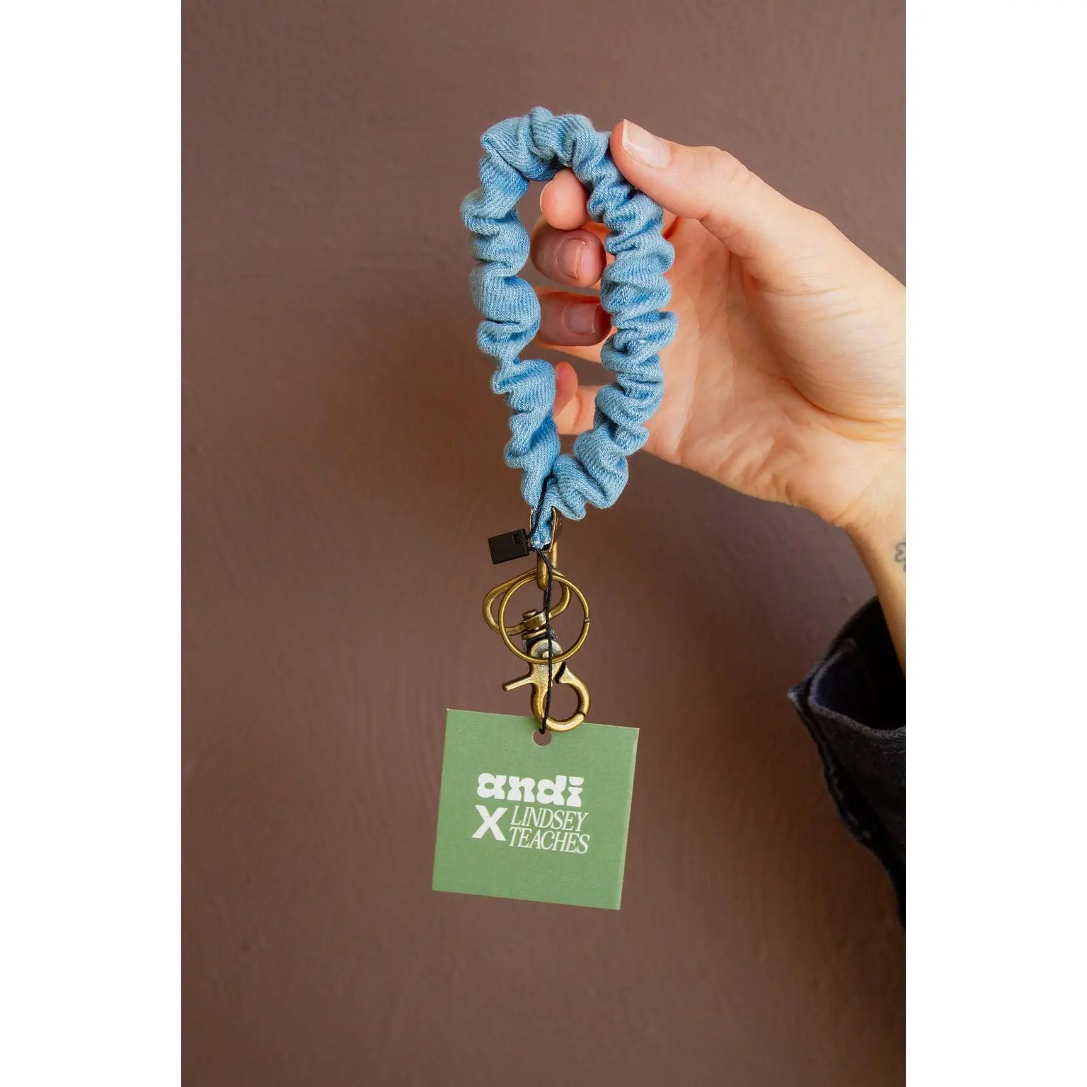 Baby Blue Jean Keychain