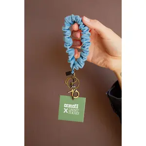 Baby Blue Jean Keychain
