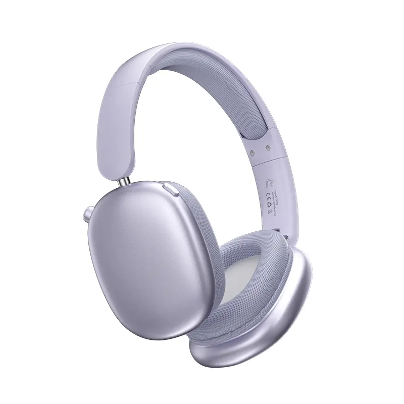 Upgraded Bluetooth 5.3 Sports Headphone, 300mAh Battery, Lightweight Foldable Music Headphones with Mic, 3.5mm Aux Compatible, Stereo Sound for Sports Travel Work, Compatible with Laptop & Phone, Purple