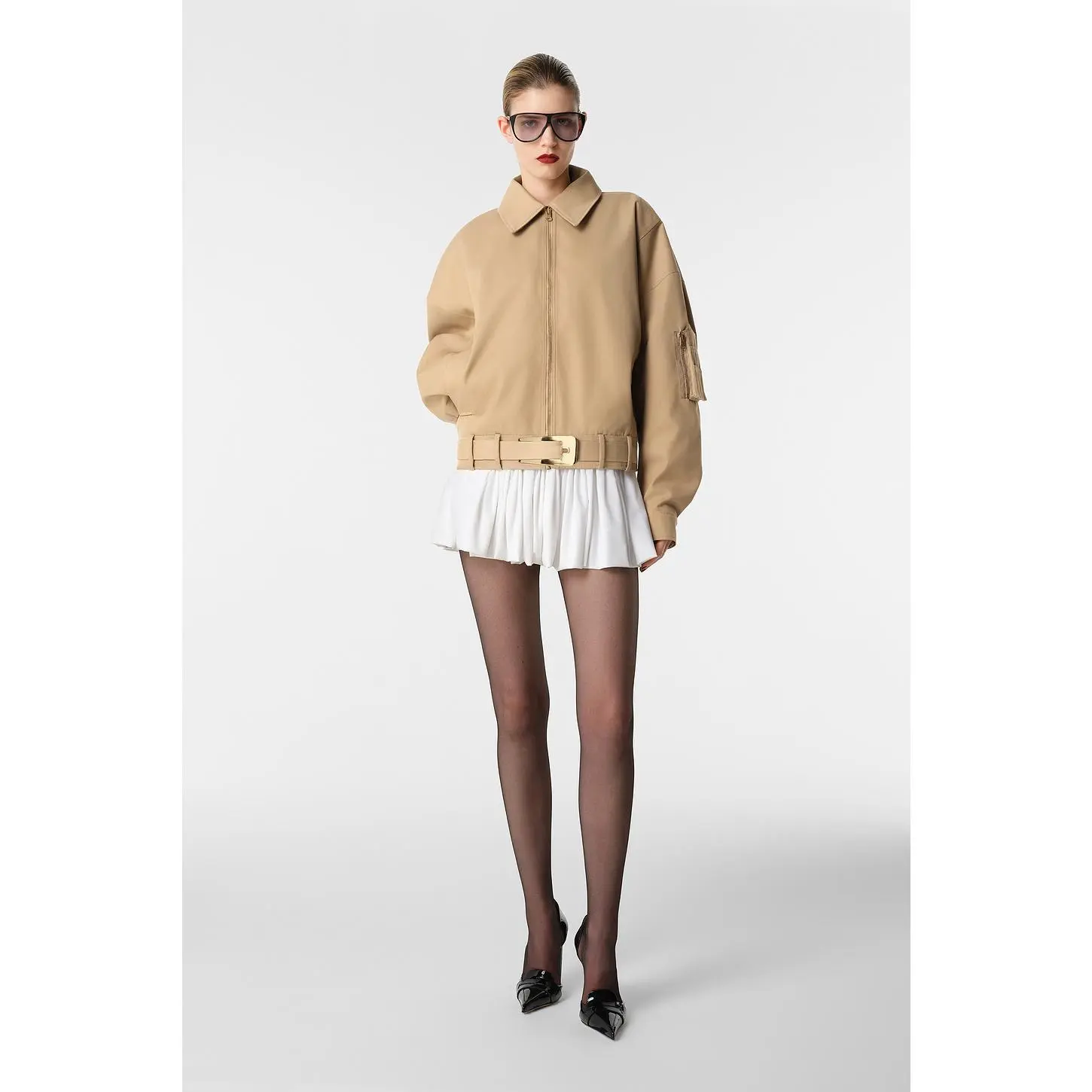 REVOLVE LOS ANGELES Nikki Bomber Jacket in Khaki