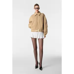 REVOLVE LOS ANGELES Nikki Bomber Jacket in Khaki