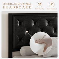 Diamond-Tufted-Black(PU Leather)