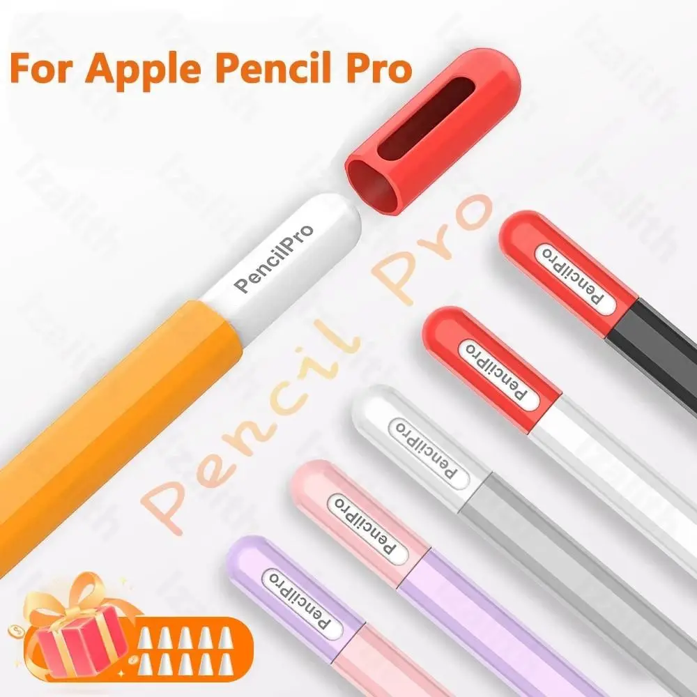 Apple Pencil Pro Case, Aesthetic Color Match, Soft Silicone Ultra-Thin Protective Cover, Compatible with iPad Pencil Professional Edition