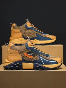 Men's Fleece Lined Outdoor Walking Shoes, Large Size Cotton Shoes, Anti-Slip Wear-Resistant Sole, Comfortable Fabric, Warm Winter New Style