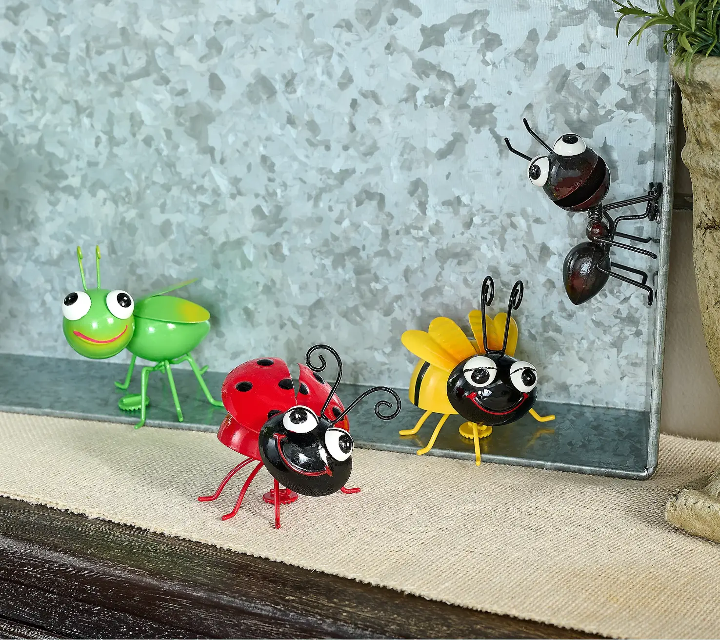 Set of 4 Magnetic Garden Bugs