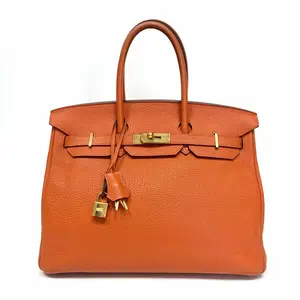 Pre-owned HERMÈS Hermes Birkin 35 Caramel Togo Gold HW P Stamp 2012 Full Accessories N22472328