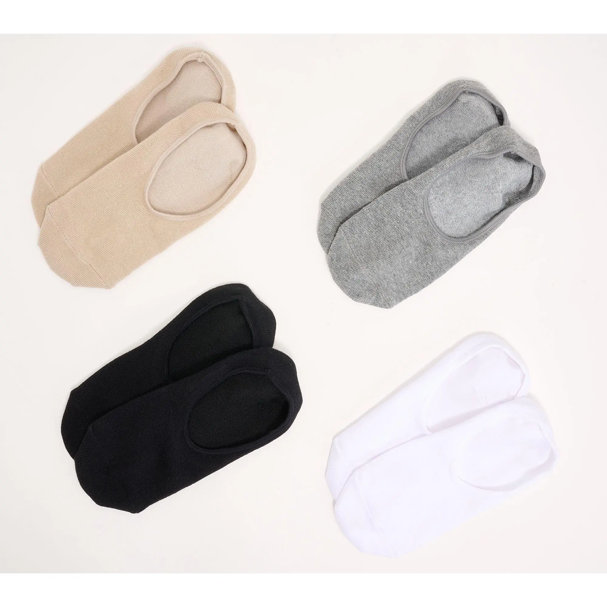 Complliments Womens 4 Pack of Seamless Liner Socks