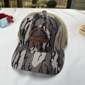 Only Fans Turkey Hunter Leatherette Patch Mossy Oak Bottomland Trucker Hat, Adjustable Trucker Cap, Hunting Gift for Him, Funny Turkey Dad Hat
